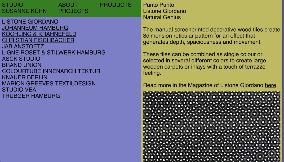 Screenshot of studiosusannekuehn.com